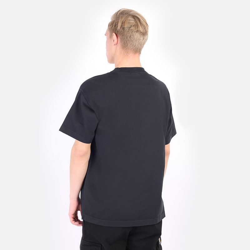 мужская черная футболка Carhartt WIP S/S Vista T-Shirt I029598-soot - цена, описание, фото 4
